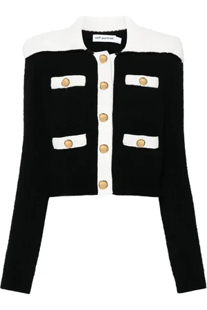 Self-Portrait Contrast-trim cardigan