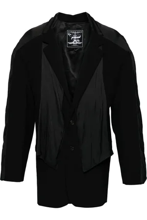 Y / PROJECT Scarf-detail single-breasted blazer