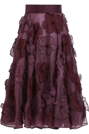 Dolce & Gabbana Floral-appliqu?? midi skirt