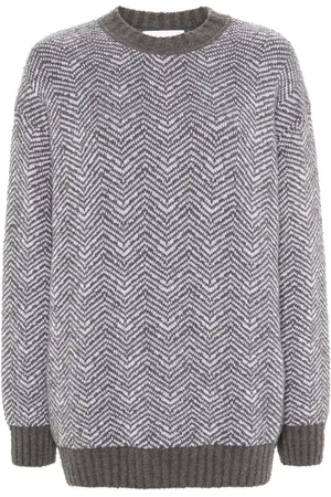 Moschino Chevron-pattern jumper