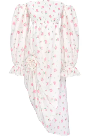 Sleeper Atlanta rose-print linen dress