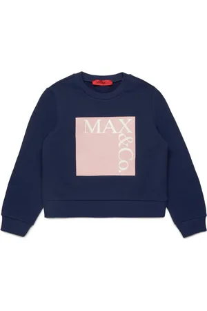MAX&Co. Kids Logo-stamp cotton sweatshirt