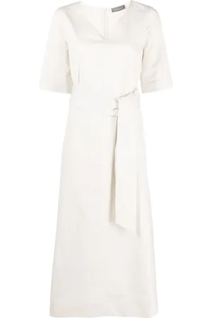 LORENA ANTONIAZZI Belted midi dress