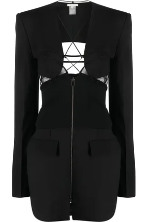 Nensi Dojaka Cut-out wool minidress