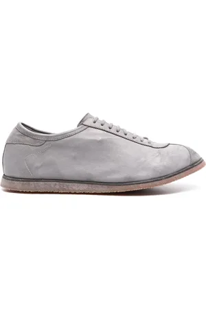 GUIDI Lace-up leather sneakers