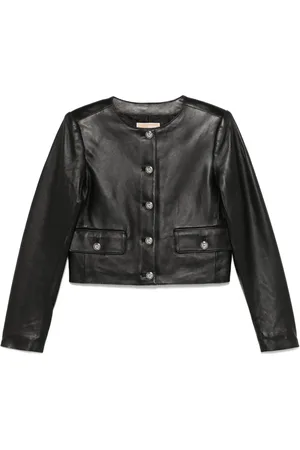 Michael Kors Cropped leather jacket