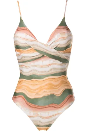 Lygia & Nanny Bianca twisted-front swimsuit