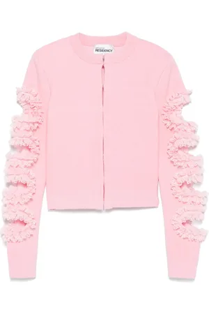 Self-Portrait X Christopher Kane cut-out lace-detail cardigan