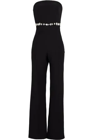 Retrofete Glenda crystal-embellished bandeau jumpsuit
