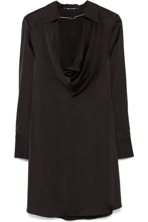 Karl Lagerfeld Logo-chain detailed mini dress