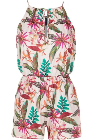 Lygia & Nanny Laya botanical-print playsuit