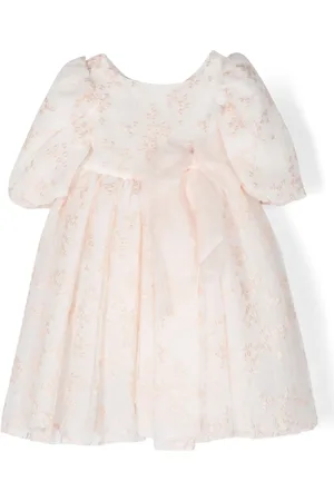 LA STUPENDERIA Floral-embroidered tulle dress