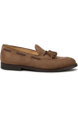 Brunello Cucinelli Tassel-detail suede loafers