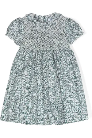 SIOLA Floral-print smocked dress set