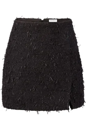 Nina Ricci Frayed tweed mini skirt