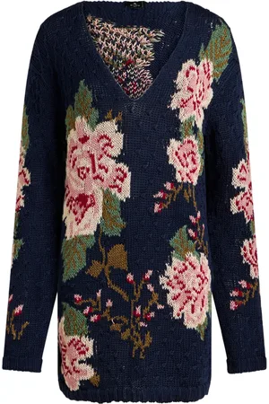 Etro Floral-jacquard cotton jumper