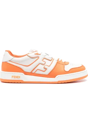Fendi Match leather sneakers
