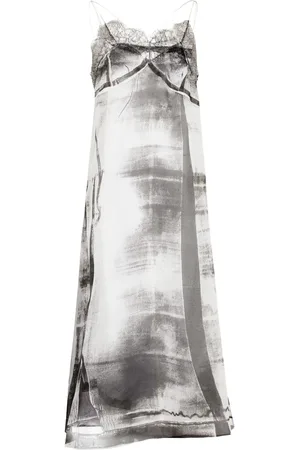Maison Margiela Freeze-frame silk midi dress