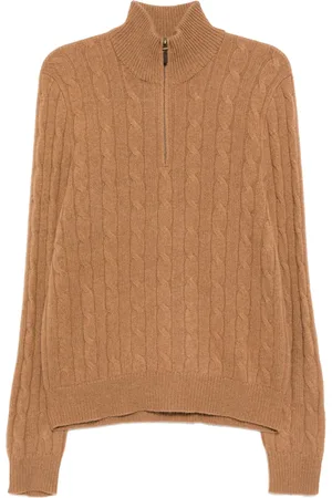 Ralph Lauren Cable-knit quarter-zip sweater