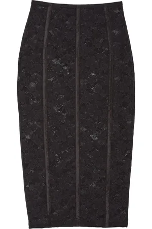 FLEUR DU MAL Le Stretch lace pencil skirt