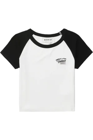 Musium Div. Logo-embroidered ribbed T-shirt