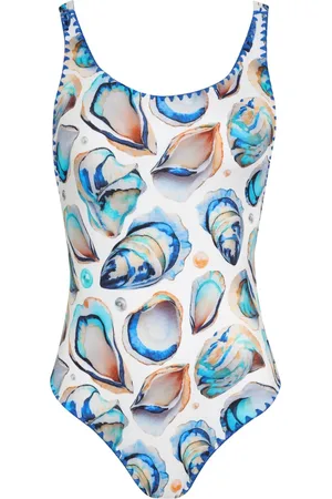 Brigitte Shell-print swimsuit