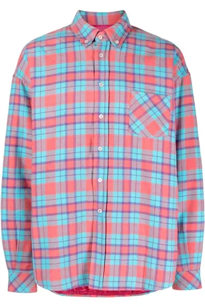 Members OF The Rage Plaid-check padded shirt