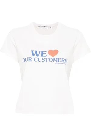 Alexander Wang Slogan-print cropped T-shirt