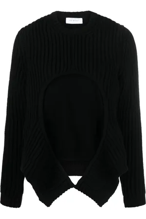 OFF-WHITE Layered ribbed-knit jumper