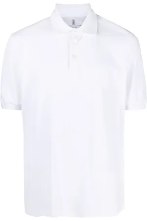 Brunello Cucinelli Piqu??-weave cotton polo shirt