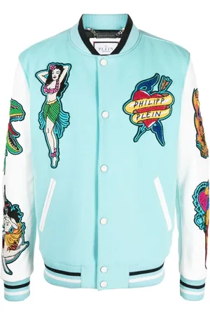 Philipp Plein Hawaii varsity bomber jacket