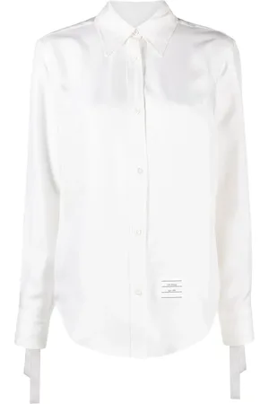 Thom Browne Scarf-cuff detail shirt