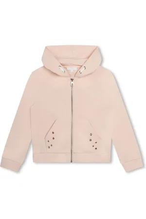 Chloé Eyelet-detail hooded jacket