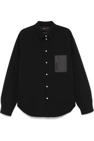 Purple Brand Logo-print shirt jacket