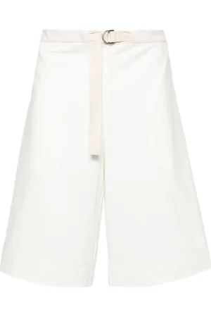 Jil Sander + wide-leg cotton track shorts