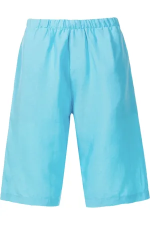 AMIR SLAMA Elasticated-waistband linen shorts