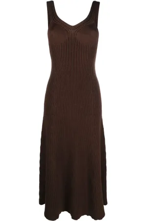 Jil Sander Ribbed-knit midi dress