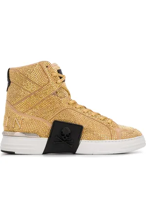 Philipp Plein Rhinestone-embellished high-top sneakers