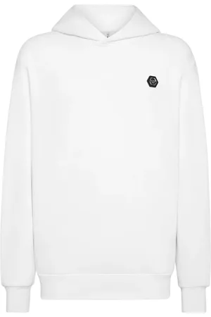 Philipp Plein Rhinestone-embellished cotton hoodie