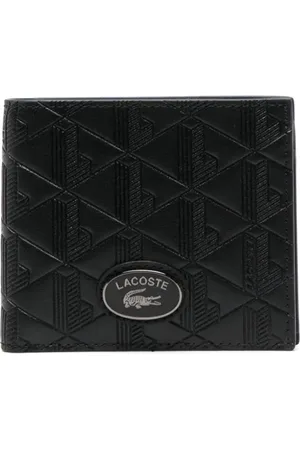 Lacoste Logo-plaque leather wallet