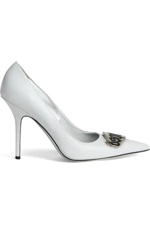 Dsquared2 100mm logo-plaque leather pumps