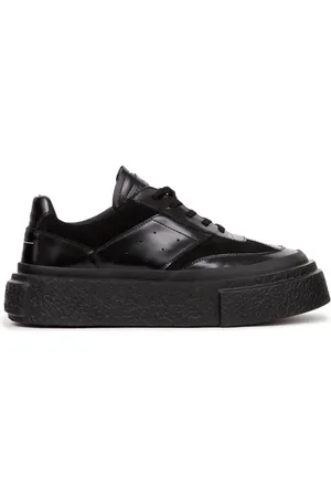 Maison Margiela Panelled patent leather sneakers