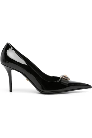 VERSACE 85mm Gianni Ribbon pumps