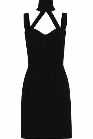 Dolce & Gabbana Halterneck sable minidress