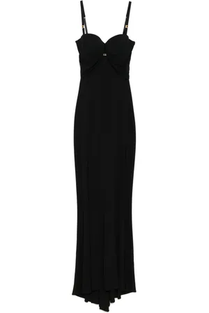 Elisabetta Franchi Corset-style crepe maxi dress