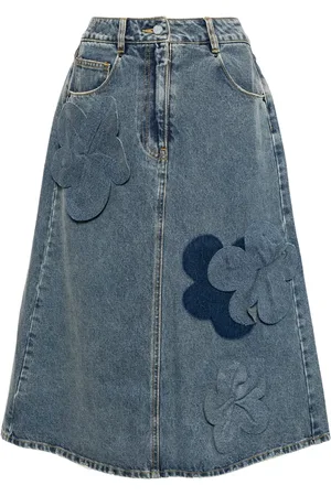 JNBY A-line 3D-floral skirt