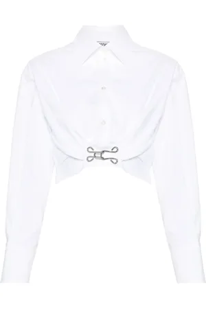 Moschino Poplin cropped shirt