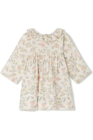 BONPOINT Floral-print silk-blend dress