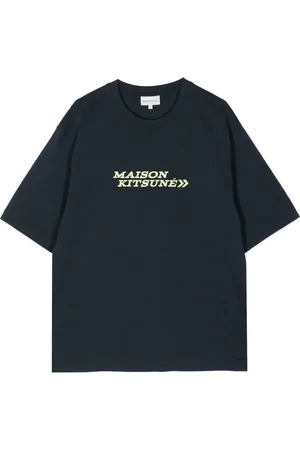 Maison Kitsuné Logo-embroidered cotton T-shirt