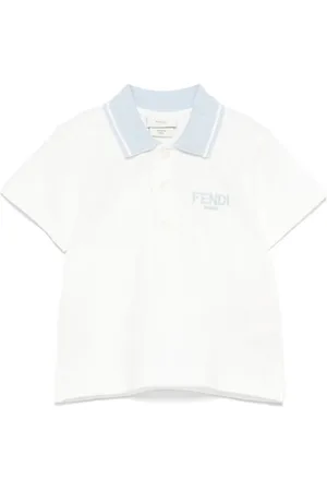Fendi Piqu??-weave polo shirt